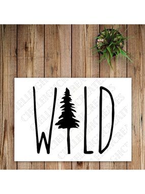 *2 for $20* Wild With Tree vinyl decal Sticker Handcrafted